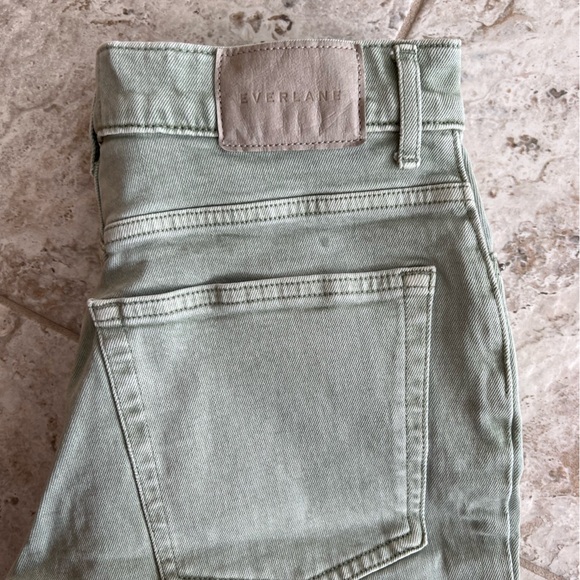 Everlane The Way-High Straight Leg Jean in Pale Aqua Green Gray, size 28R - Picture 9 of 10